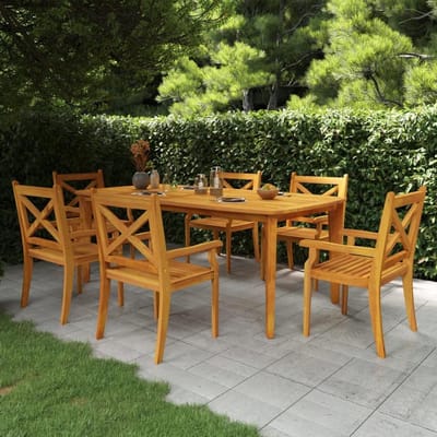 Tuin Tafel - Buitenmeubel Hout - Buiten Ontspannen - Massief Hout - 200x100 cm - Bruin
