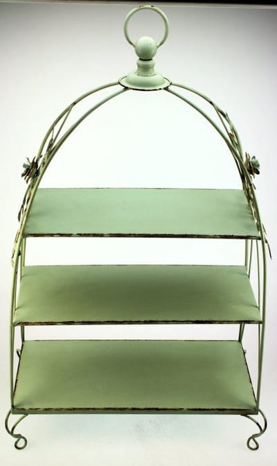 Etagère Metaal – Antiek Groen – 41×21×67 cm – Stoer & Decoratief