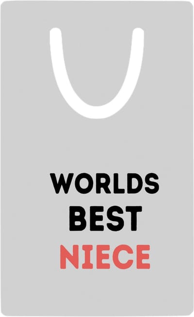 Hacebo® - worlds best niece metalen boekenlegger - Nicht - de beste nicht - verjaardagscadeau - verjaardag - cadeau - cadeautje voor nicht - nicht artikelen - kado - geschenk - gift Bladwijzer boekenleggers - 7.6 cm x 5cm