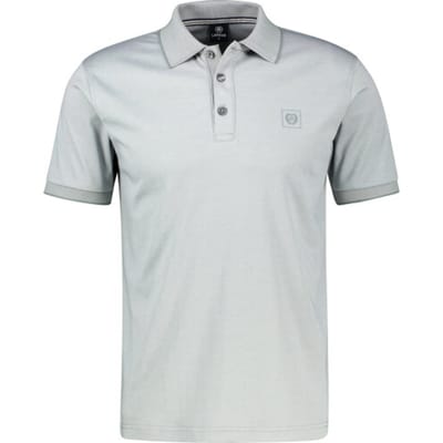LERROS Effen poloshirt van piqué , Maat: L , Kleur: STORM GREY , 52% katoen, 48% polyester