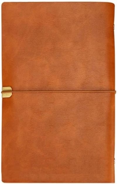 Herbruikbaar Notitieboek van PU Leer, A5/A6/B5 Formaat, 100 Pagina's, 6 Gaten, Losse Bladen, Perfect voor Notities en Journaling