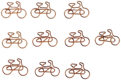 Dailygoods- Paperclips 100 Stuks - Fietsvorm - Gecoate Paperclips - Bladwijzers - Kantoorbenodigdheden - Creatief Design