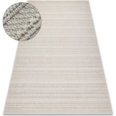 Kleden Rugsx Tapijt JERSEY 19233 crème - Lijnen, structureel, 60x100 cm