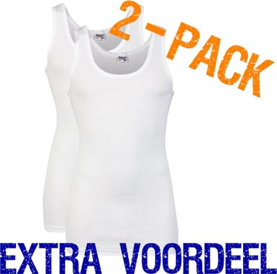Beeren heren hemd - maat XXL - 2-pack - wit