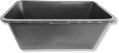 Mortelbak Set - Bouwemmer - Bouw en Tuin - Versterkte Bodem - 60L 5 Stuks - Zwart