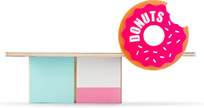 CANDYLAB Houten Die-Cast Speelgoedauto - Donut Shack - Candycar World