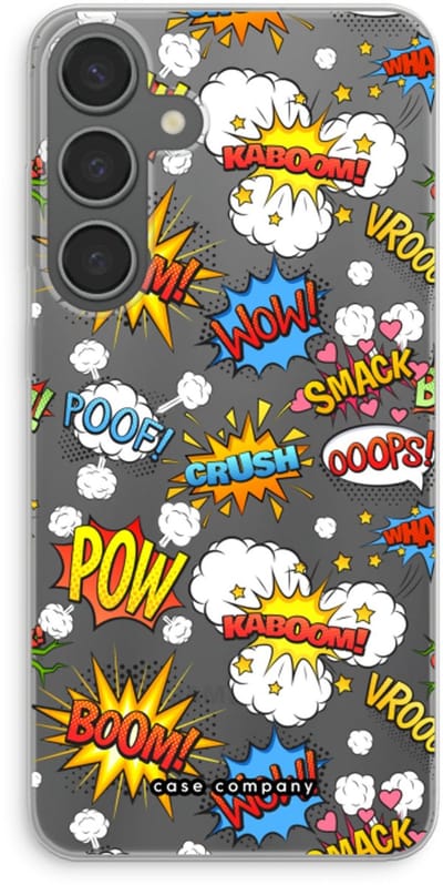 Case Company® - Hoesje geschikt voor Samsung Galaxy S24 Plus hoesje - Pow Smack - Soft Cover Telefoonhoesje - Bescherming aan alle Kanten en Schermrand
