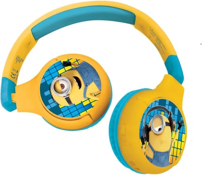 Draadloze Koptelefoon - Kinderkoptelefoon Bluetooth - Muziek Luisteren - Kindveilig Geluid - Verstelbaar Opvouwbaar - Geel