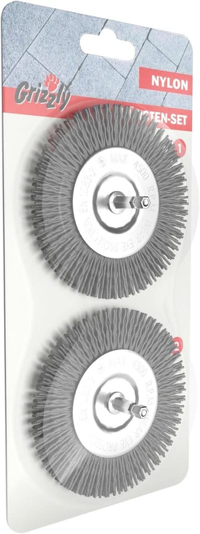 Elektrische Voegenborstel Set van 2 - Nylon Voegenreiniger voor Kunststof Voegen