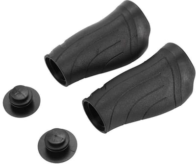 Dailygoods- Fietsstuurgrepen Rubber - Remgreepmouw - Ergonomisch Design - 2 x Lang/1 x Lang + 1 x Kort - 14 x 5 cm - 22,2 mm Kaliber - Fietshandgreep