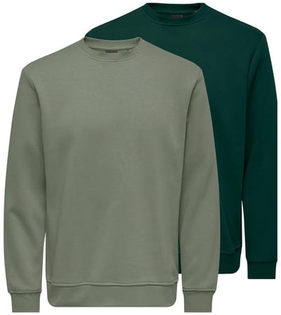 Only & Sons Heren sweatshirt 2 pack Connor
