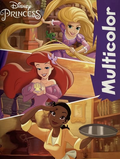 Disney Princess Kleurboek - Rapunzel, Ariel & Tiana - 32 Pagina's - Inclusief 17 Kleurplaten & 17 Voorbeelden - Voor Kinderen - Creatief - Knutselen - Uitermate Geschikt voor Kleurpotloden & Wasco