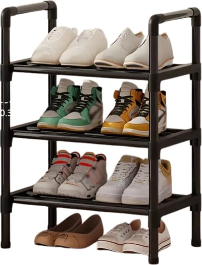 Livano Schoenenrek - Schoenenbank - Deur - Schoenen Opbergsysteem - Organizer - 3 Lagen Klein
