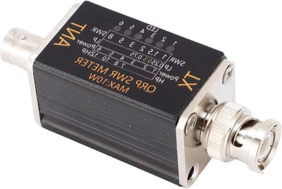 SWR-meter - Kortegolf meter - Radio testen - 6 LED indicatoren - 1-30 MHz - Zwart