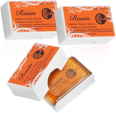 Dailygoods- Colofonium 2 Stuks - Natuurlijk Hars - Voor Viool/Cello - Professionele Muzikanten - Stofarm - Verbeterde Geluidskwaliteit