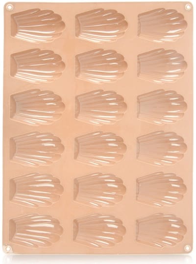 Koekjesvorm Silicone Beige Zeeschelpen 32x24,5 cm - Bakvorm voor Koekjes
