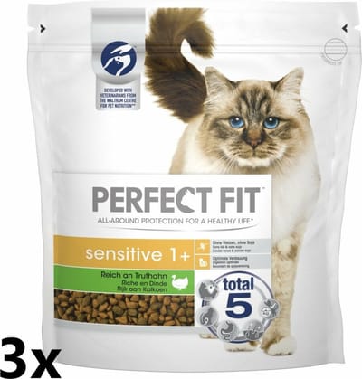 Perfect Fit - Kattenvoer - Sensitive Kalkoen - 3x1,4kg