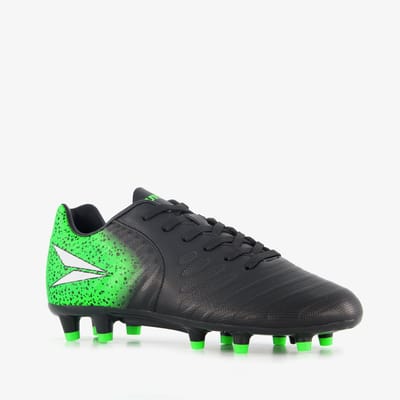 Dutchy FG kinder voetbalschoenen zwart groen - Maat 35 - Uitneembare zool