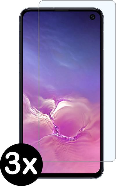 Screenprotector - 3 Stuks - Geschikt voor Samsung Galaxy S10e - Extra Sterk - Beschermglas - Gehard Glas - Tempered Glass - Screen Protector
