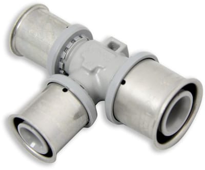 Roth T-stuk in de af- en doorgang gereduceerd 25x17x17, 1115005539