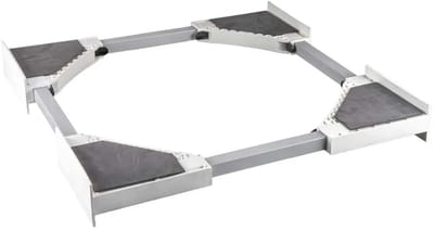 SQOON® Universeel tussenstuk wasmachine/wasdroger - Stapelkit met spanband - Geschikt voor o.a. Bosch, Siemens, AEG, Samsung, LG, Whirlpool - Veilige & ruimtebesparende stapeloplossing