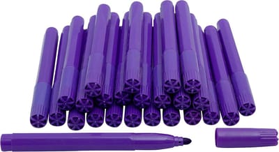 25x Paarse Vilt Marker Pens voor Bingo - Perfect voor Spellen en Creatieve Projecten