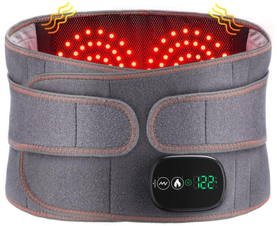 Ynkkvre -Elektrisch Rug Massage Apparaat - Rugmassageband - Warmte En aTrillingen Zijn Verstelbaar