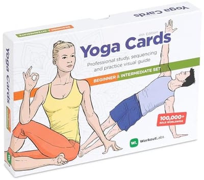 Complete set yoga kaarten voor beginners en gevorderden - Oefen met asana's en sanskriet thuis