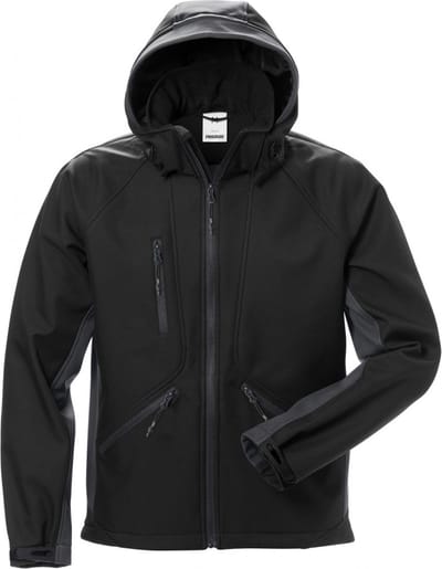 Fristads Softshelljack 1414 Shi - Zwart/Grijs - M