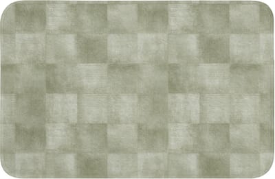Badmat 60x40 cm - Antislip - Vlakken - Rustiek - Groen - Badmatten voor badkamer - Badkamermat - Douchemat - Badkamer mat