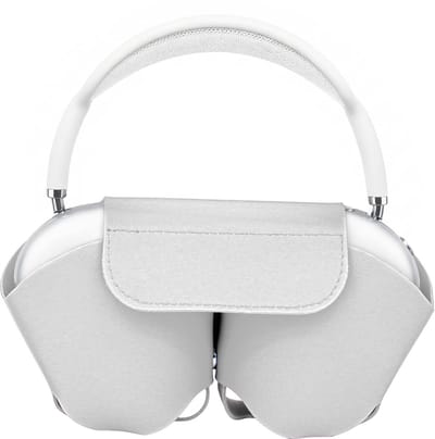 Phreeze Koptelefoon Hoes geschikt voor o.a JBl, Sony, Bose Hoofdtelefoon - Opberghoes - Hygienisch - Headphone Case - Zacht PU leer - Wit