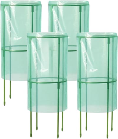 Tuin Kappen - Plantenbeschermers - Planten Beschermen - Wind en Vorstbestendig - 4 Stuks - Transparant