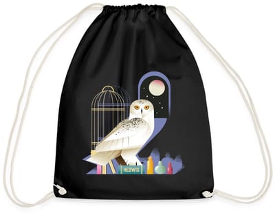 Harry Potter Hedwig De Uil Bij Nacht Gymtas