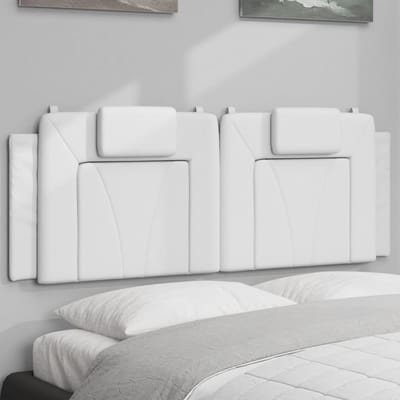 vidaXL Hoofdbordkussen "Viana" 152 cm kunstleer wit