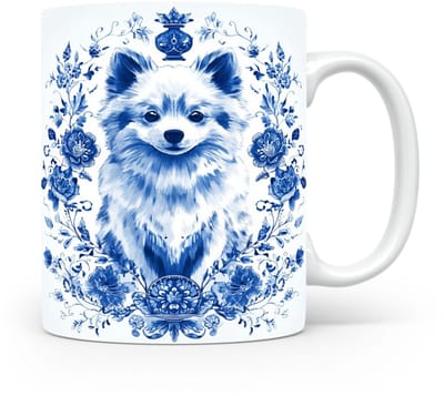 Mok Japanse spits Beker voor koffie of tas voor thee, cadeau voor dierenliefhebbers, moeder, vader, collega, vriend, vriendin, kantoor, opa, oma, hond, kerst, sinterklaas, verjaardag