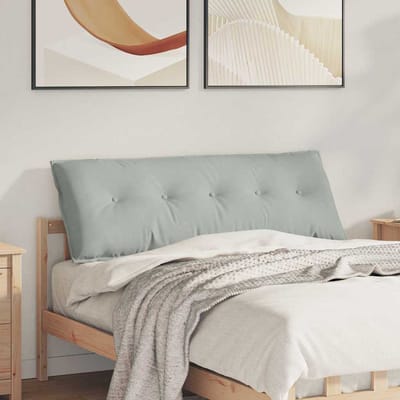 vidaXL - Rugkussen - Lichtgrijs - 140 - x - 50 - cm - Corduroy - stof