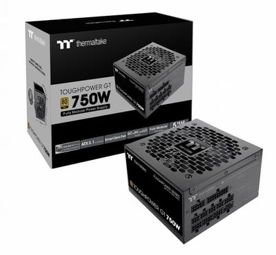 Thermaltake Toughpower GT - Interne Voeding - 80+ Platinum - 750W - ATX 3.1 - PCIe Gen 5.1 - Zwart