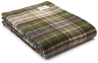 Plaid zonder franje Tartan Antique Dress Gordon - 150x200 - Nieuw Wol - Tweedmill UK