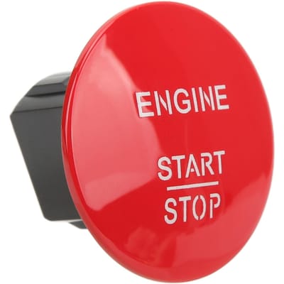 Motor Start Stop Knop 2215450714 Ontstekingsknop Schakelaar Vervanging voor Mercedes‑Benz CL550 E350 CLS350 rood