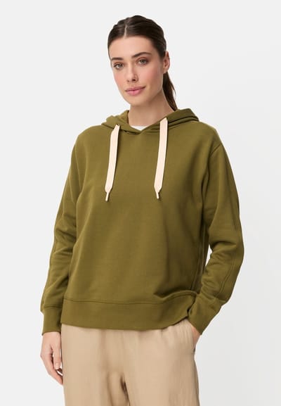 camel active Hoodie gemaakt van puur katoen - Maat - Olijfwomenswear-XS