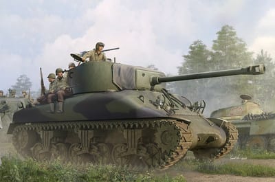 Trumpeter Modelbouwpakket Militaire voertuigen - 61616 M4A1(76)W Sherman - Middelzware Tank Plastic - 1:16 - Modelbouw