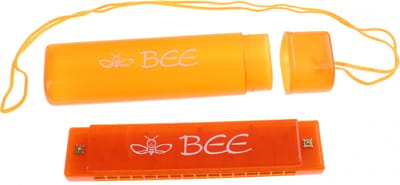 Toi-toys Mondharmonica Bee In Opbergetui 13 Cm Oranje