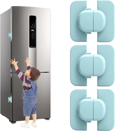 Kinderbeveiliging Kast - Veiligheidssloten Kast - Huis Veilig Maken - Zonder Boren - 3 Stuks - Blauw