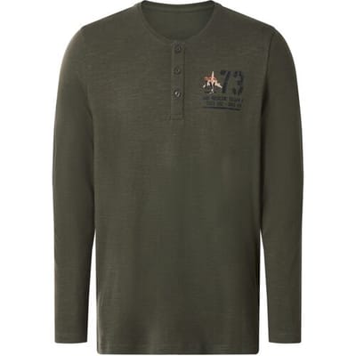esmara Men Heren longsleeve (Groen, L)