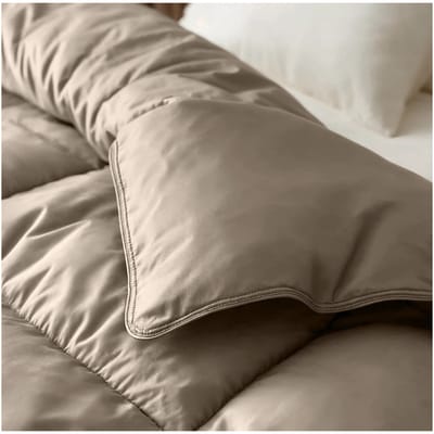 Zelesta Deluxe Uni Satijnkatoen Zomerdekbed - Walnootbruin 140x200cm