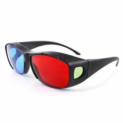 BukkitBow - Universele 3D Bril - Rood/Blauw - Anaglyph 3D Film en Game Bril