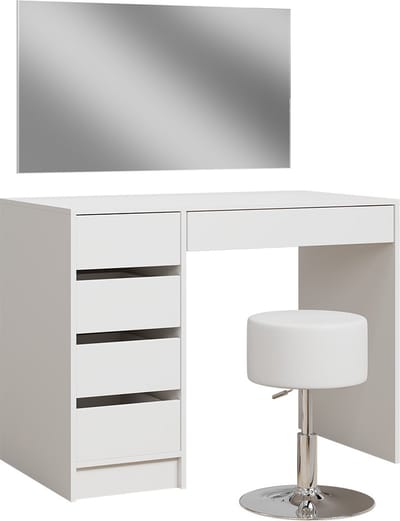 Vicco Thalia Kaptafel – 100 cm met kruk Wit
