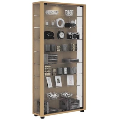 Houten vitrinekast Glazen vitrinekast Staande vitrinekast Lumo Maxi