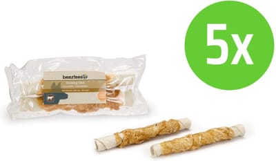 Beeztees Kauwstick Kip 15 cm 2 Stuks - hondensnack - 5 Verpakkingen