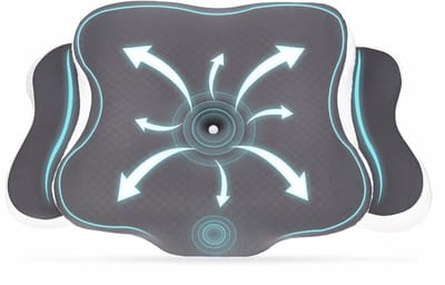 KAD® Hoofdkussen Nekklachten - Voor Zij- en Rugslapers - Ergonomisch Hoofdkussen - Grijs - 60cm x 40cm x 10cm